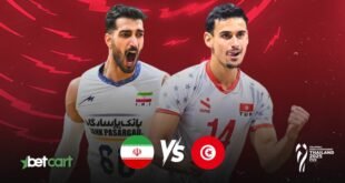 مسابقه والیبال ایران و تونس در لیگ ملت‌های والیبال ۲۰۲۵